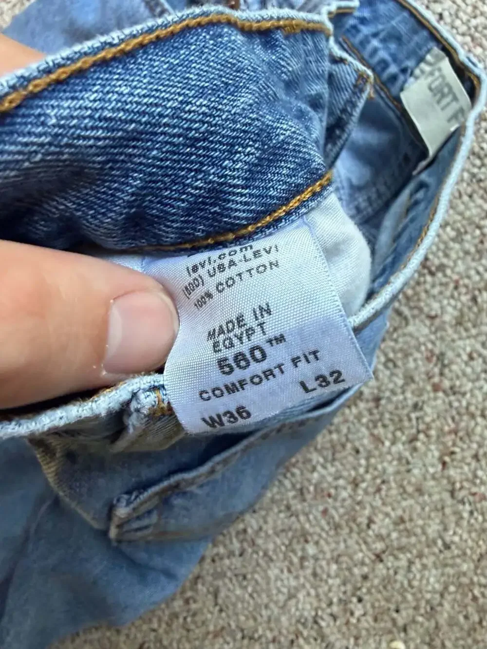 Levi's 560 Comfort Fit Loose Tapered‎ Leg Jeans W36 L32